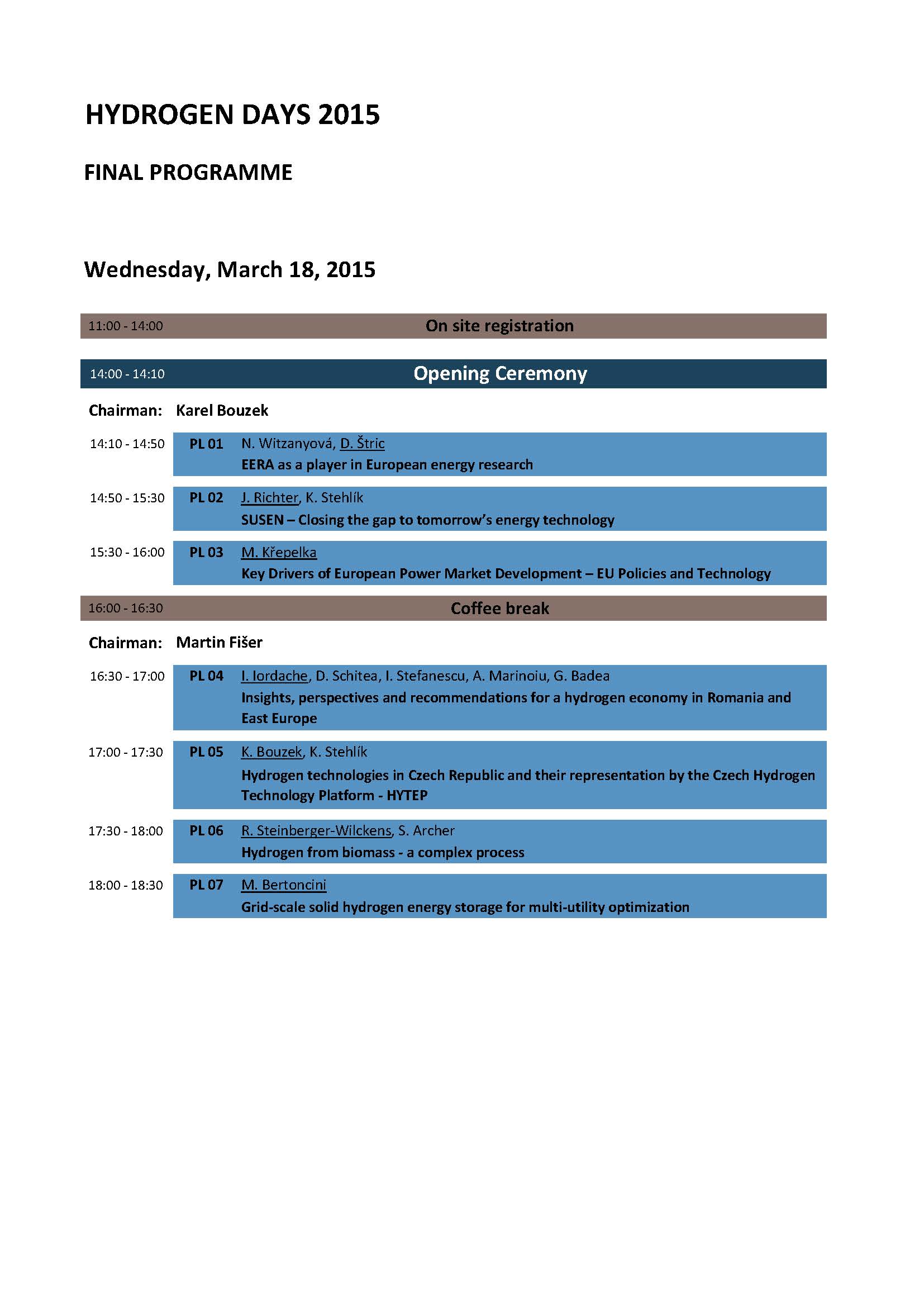 Hydrogen Days 2015 | Home